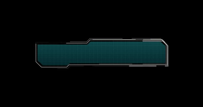 Digital Hi-Tech Lower Thirds. 4K Motion graphics element.