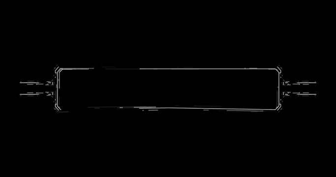 Digital Hi-Tech Lower Thirds. 4K Motion graphics element.