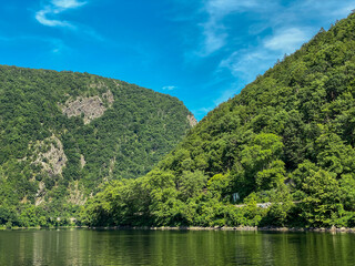 Two Mountains Flanking the Delaware River