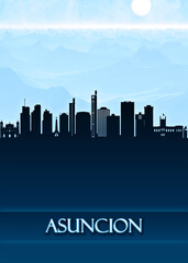 Obraz premium Asuncion City Skyline