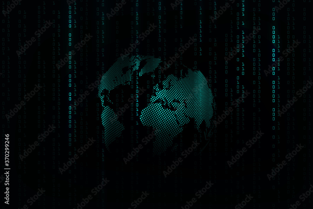 Poster global network connection.abstract background technology graphic design. network wireless systems an