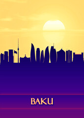 Baku City Skyline