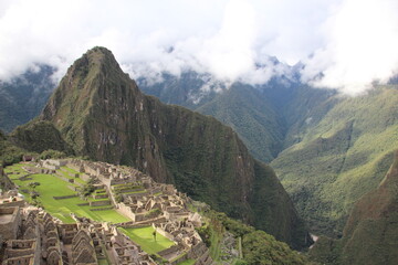 View of Machu Picchu, Peru, South America.