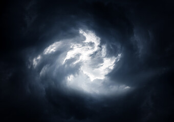 Obraz na płótnie Canvas Whirlwind in the Clouds