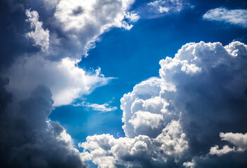 Naklejka na ściany i meble Clouds and Blue Sky