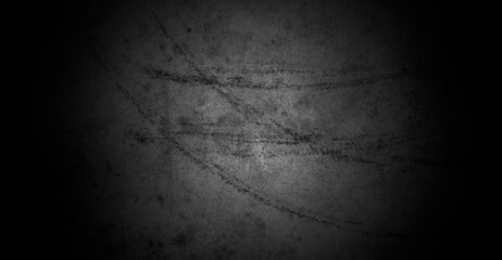 Old wall texture cement dark black gray  background abstract grey color design are light with white gradient background.