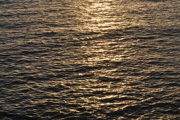 sunset in the sea