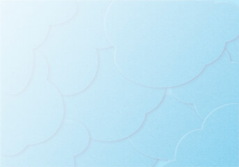 Fondo abstractos efecto papel cortado de formas curvas de color azul.