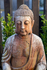 Statue of the Buddha Sakyamuni in meditation.