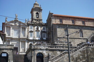 Obraz premium Portugal, beautiful historic cityscape in the street of Porto