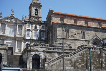 Obraz premium Portugal, beautiful historic cityscape in the street of Porto