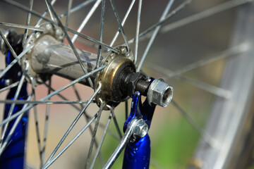 A bike repair, gluing of tires, inspection of the circuit. Do self-isolation repair the bike.