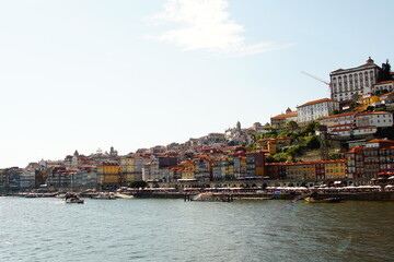 Fototapeta na wymiar Portugal, beautiful colorful cityscape in the street of Porto