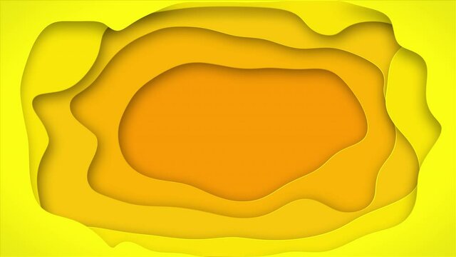 Yellow cut paper animated background.