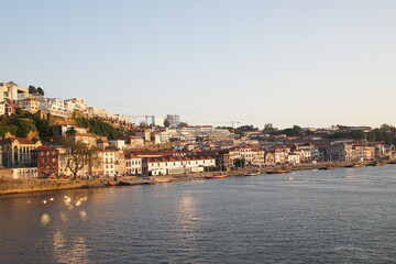 Fototapeta na wymiar Cityscape of Porto on sunset, Portugal