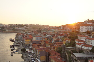 Obraz premium Cityscape of Porto on sunset, Portugal