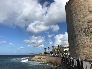 alghero seafront, sardinia, italy