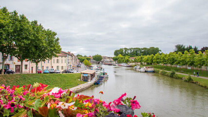 Fototapeta na wymiar Castelnaudry - Canal du midi - Frankreich