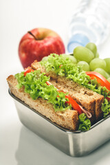 Lunch box with food ready to go