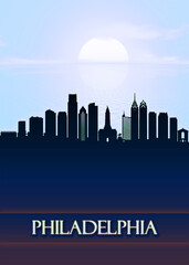 Philadelphia City Skyline