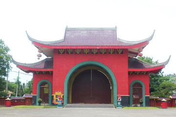 Obraz premium Another gate from Sam Poo Kong, one of historical destinations at Semarang City, Central Java, Indonesia
