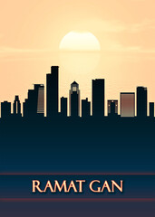 Ramat Gan City Skyline