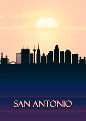 Fototapeta premium San Antonio City Skyline