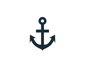 Anchor Icon Vector Logo Template Illustration Design