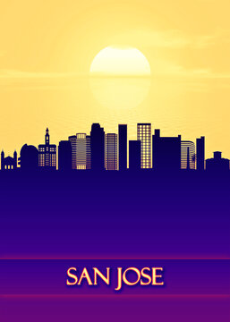 San Jose City Skyline