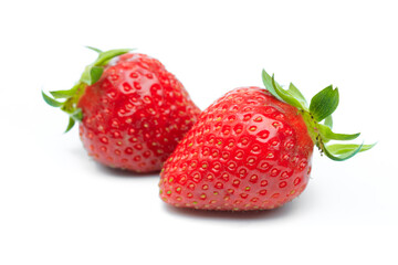 Red berry strawberry isolated on white background- Image