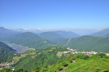 Blue sky, white clouds, clear sky