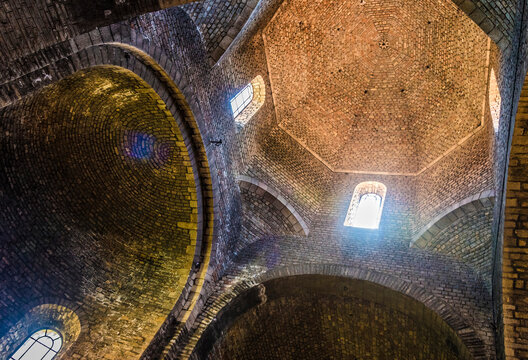 Spain, Catalonia, province of Girona, Ripoll, church of Santa-Maria cupola