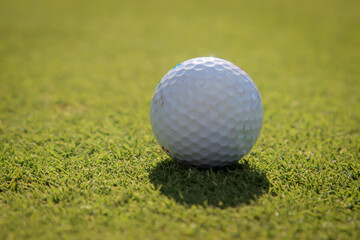 Szenen aus dem Sport Golf. Golfplatz Impressionen bei schönem Wetter.
