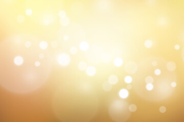 Gold glittering background with bokeh effect. Golden twinkled light backdrop for Wedding or Christmas xmas card	