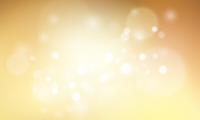 Golden glittering background with bokeh effect. Gold twinkled light backdrop for Wedding or Christmas xmas card, website