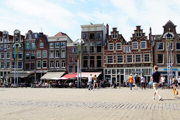 Europe, beautiful cityscape of Amsterdam