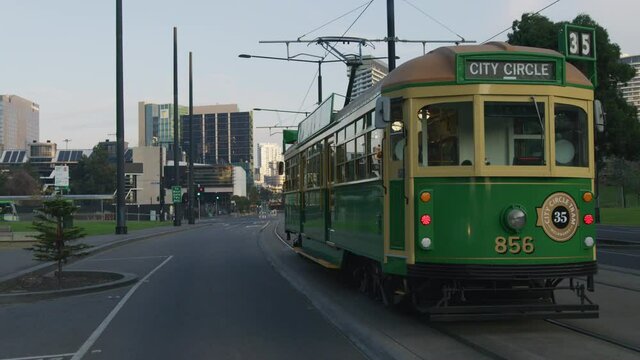 Driving with a historic Melbourne tram
