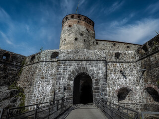 Fototapeta premium Entrance to Olavin linna castle