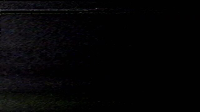 Real analog glitch. Old VHS videotape. White green error noise on black displacement map.