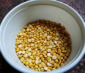 Split peas are an agricultural or culinary preparation consisting of the dried, peeled and split seeds of Pisum Sativum, the pea