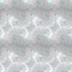 Vector seamless hologram silver glitter pattern. Holographic sparkle texture background