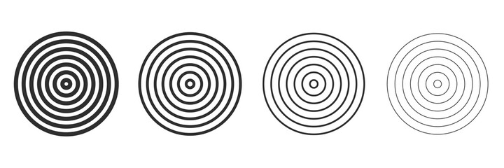 Spiral and swirl set simple circles design element. Vector illustration. Vector illustration eps10.