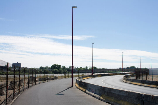 France, Nantes, 44, ile de Nantes, development of Boulevard Gustave Roch in anticipation of  the future hospital, 07/2019.