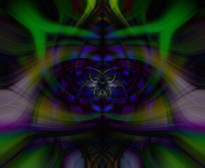 passion flower dark abstract