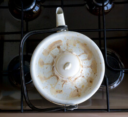 White teapot.
