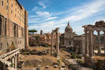 Fototapeta premium Views of the Roman Forum, Rome, Italy