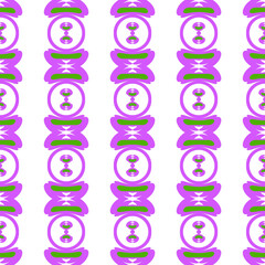 Abstract background of colorful geometric shaped decorative pattern, canvas art drawing, graphic design illustration wallpaper