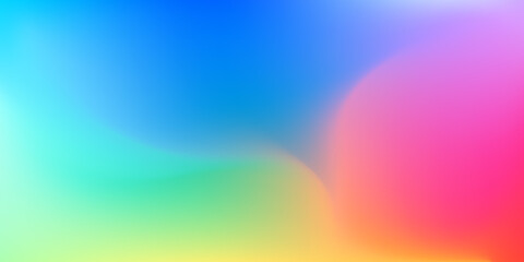 Colorful Rainbow background. Abstract Blurred  gradient backdrop. Vector illustration for your graphic design, template, banner, poster, wallpapers or website