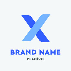 X Colorful Gradient Abstract Logo | Renkli Business Logo Template Vector Concept