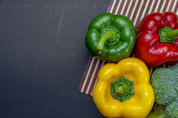 red and yellow peppers